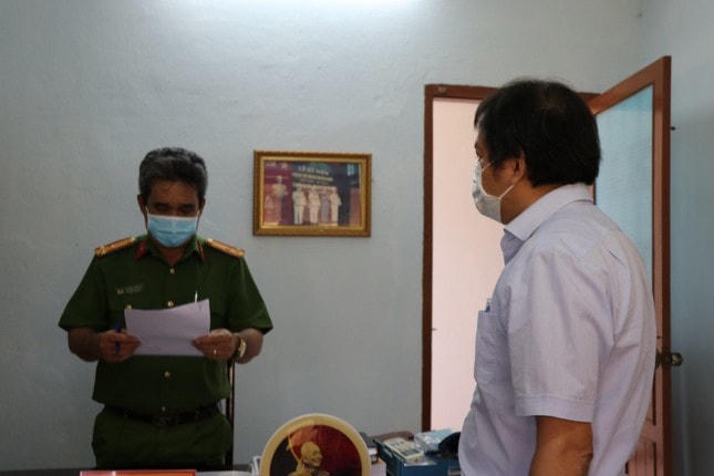 Bị can Nguyễn Ngọc Duy tại cơ quan công an.