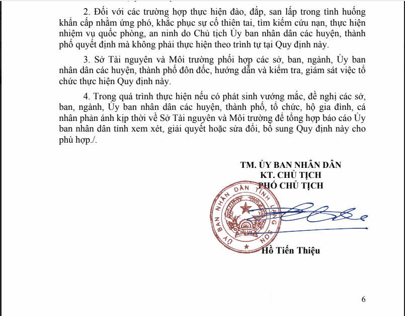 Quyết định số 1188/QĐ-UBND của UBND tỉnh Lạng Sơn do ông Hồ Tiến Thiệu ký ban hành.