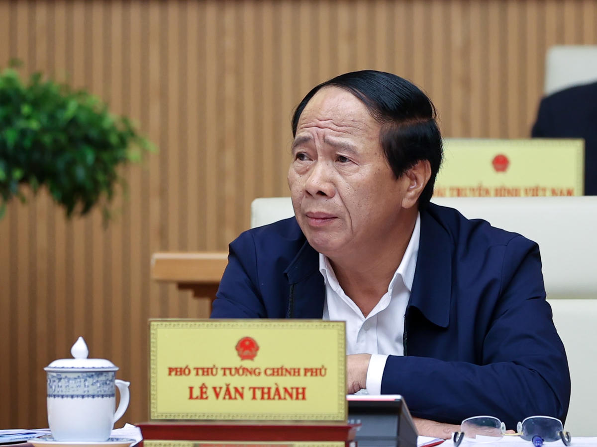 Phó Thủ tướng Lê Văn Thành tại phiên họp. Ảnh: VGP/Nhật Bắc.