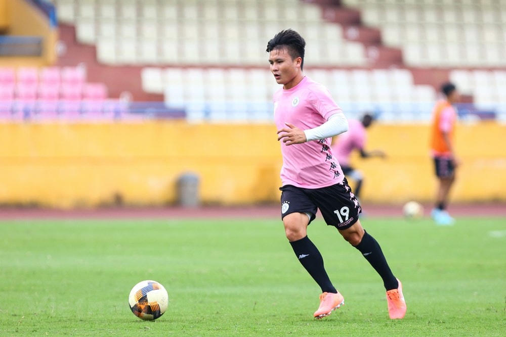 Quang Hải dần bình phục chấn thương, sẵn sàng trở lại mạnh mẽ cùng Hà Nội FC. (Ảnh: Nguyên An/Vietnam+).