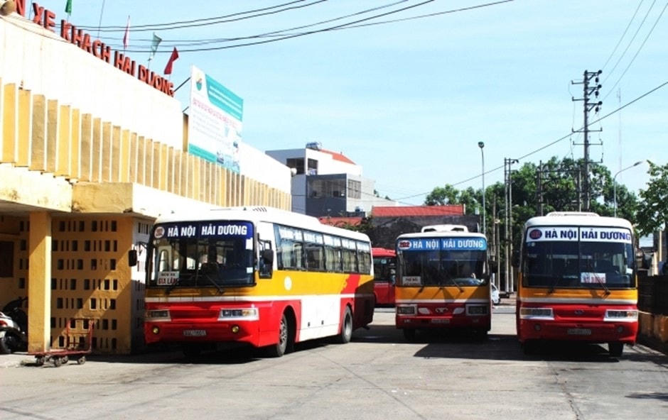 Bến xe khách Hải Dương.