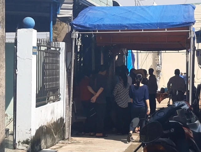 Căn nhà nơi xảy ra vụ án mạng khiến đôi vợ chồng lớn tuổi tử vong.