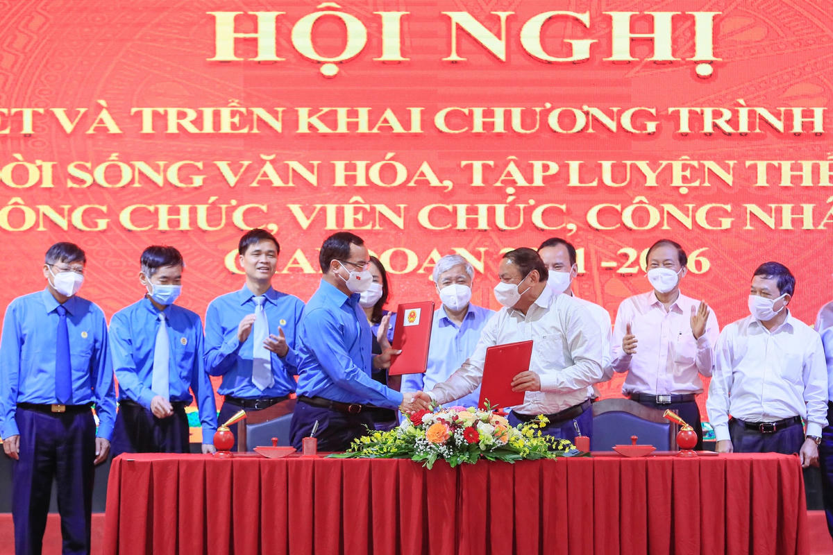 Bộ VHTTDL và Tổng LĐLĐ Việt Nam đã ký kết Chương trình phối hợp giai đoạn 2021-2026.
