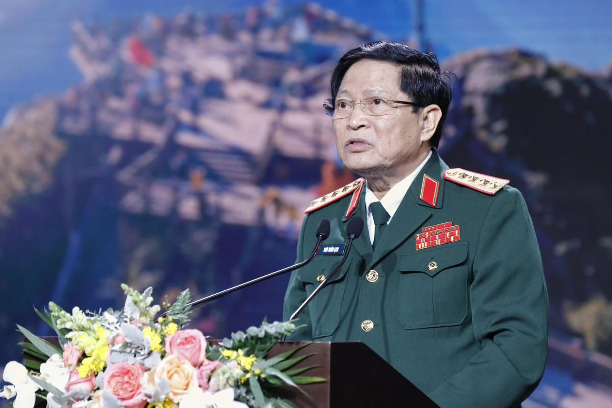 Đại tướng Ngô Xuân Lịch phát biểu tại Lễ trao giải.