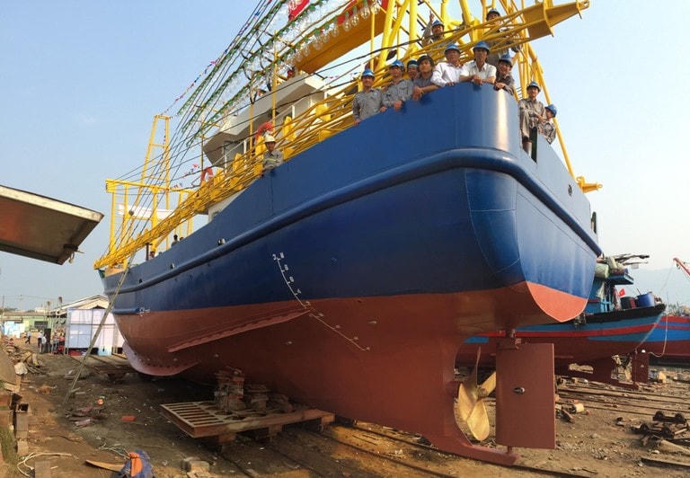 Ngư dân khó tiếp cận vốn vay để đóng tàu công suấtlớn.