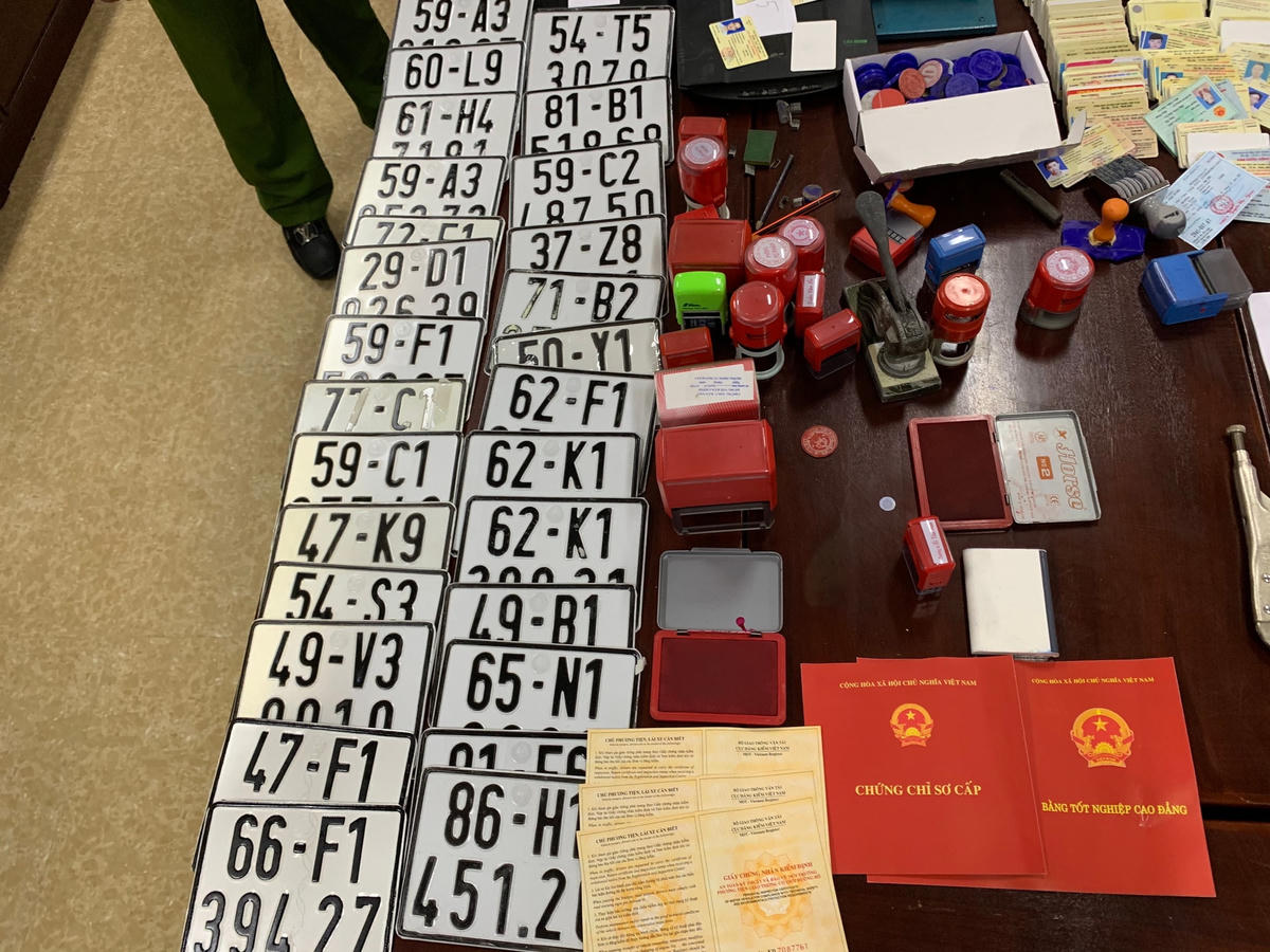 Tang vật vụ án. Ảnh: Công an cung cấp.