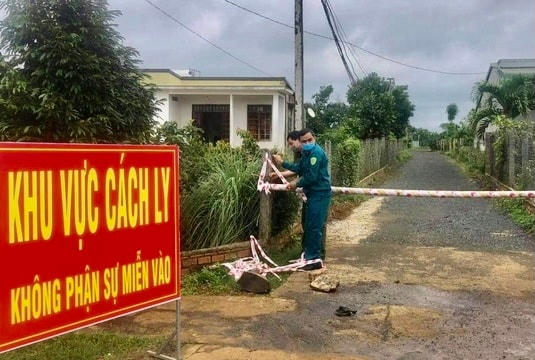 Khu vực cách ly ở xã Ia Piariar.