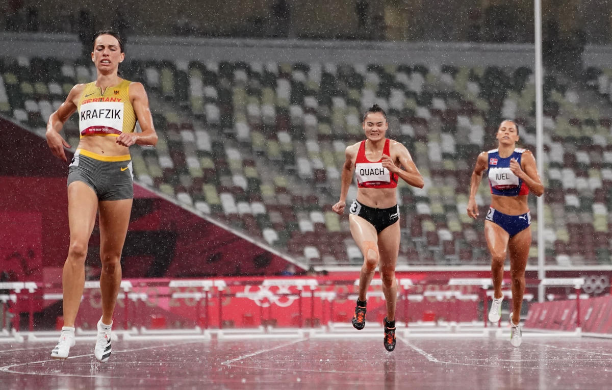 Quách Thị Lan là điểm sáng của đoàn TTVN khi lọt vào tới bán kết môn điền kinh tại Olympic.