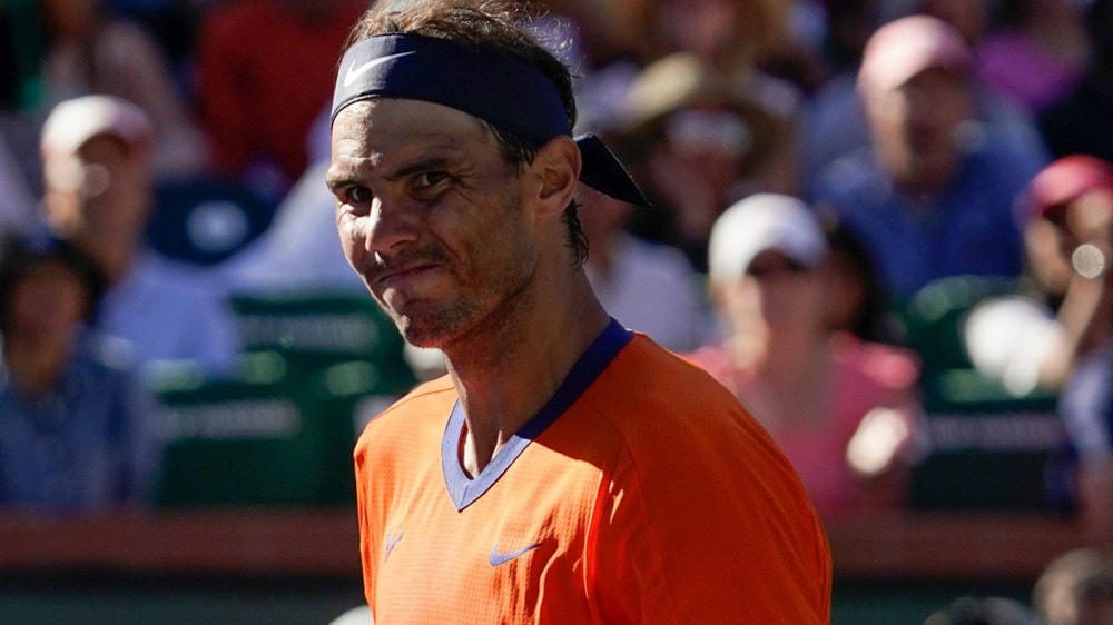 Nadal bại trận ở chung kết Indian Wells Masters. (Nguồn: AP).