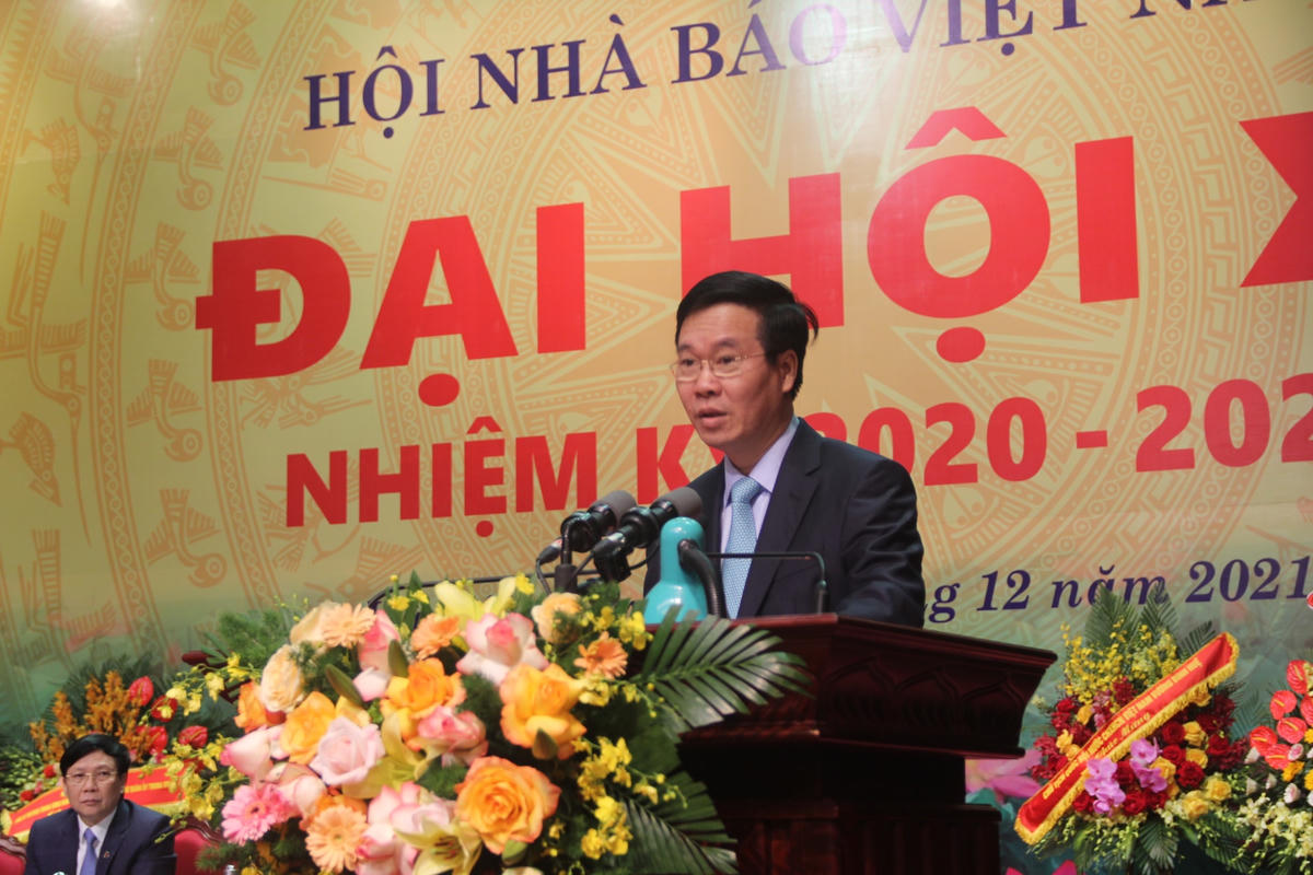 Ông Võ Văn Thưởng, Ủy viên Bộ Chính trị, Thường trực Ban Bí thư phát biểu.