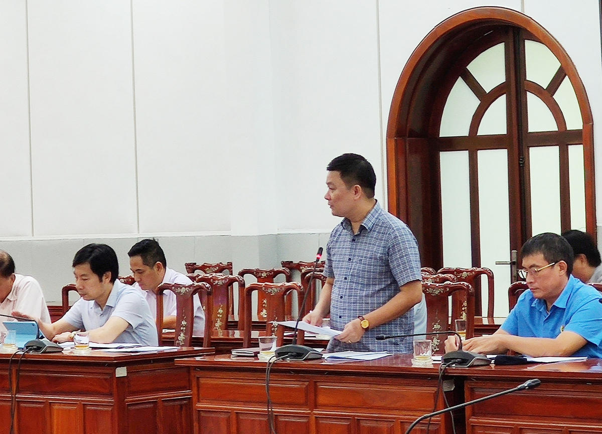 Các đại biểu tham gia đóng góp ý kiến tại cuộc họp.