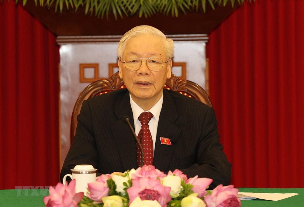 Tổng Bí thư Nguyễn Phú Trọng. (Ảnh: Trí Dũng/TTXVN).