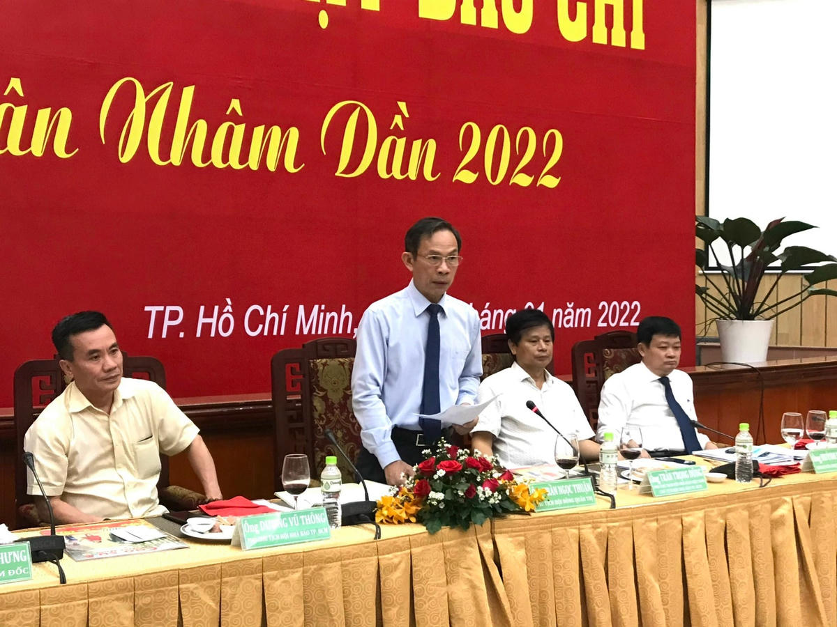 Lãnh đạo VRG thông tin về tình hình sản xuất kinh doanh năm 2021 và phương hướng năm tới.