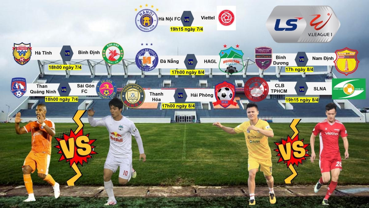 Lịch thi đấu vòng 8 V-League 2021.  