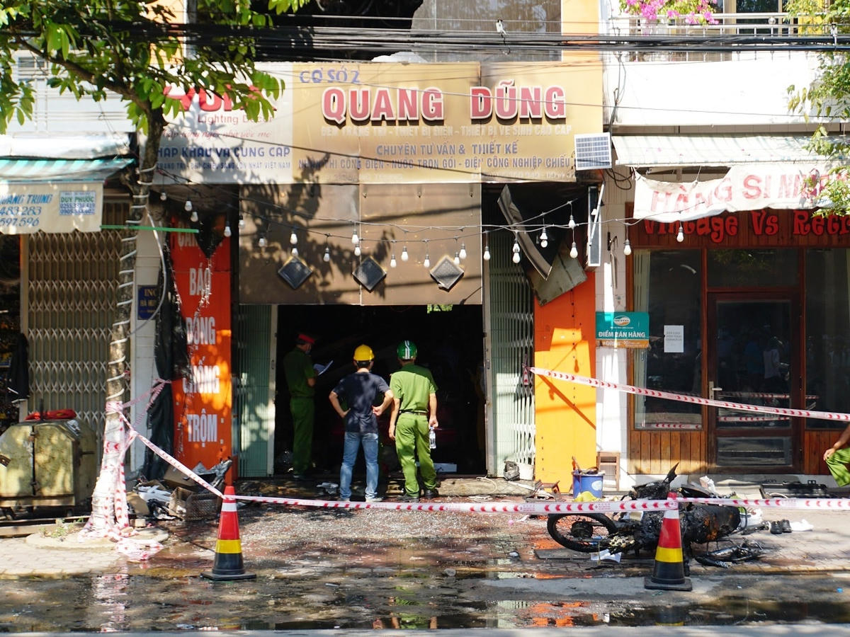 Nơi xảy ra vụ cháy nhà khiến 4 người tử vong.