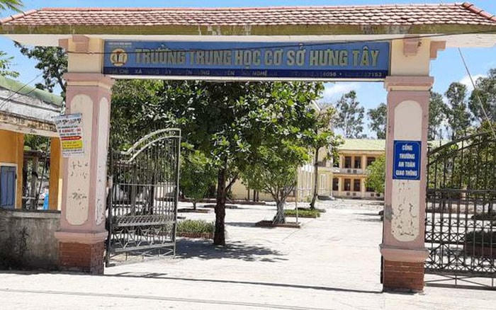 Trường THCS Hưng Tây, huyện Hưng Nguyên, Nghệ An.