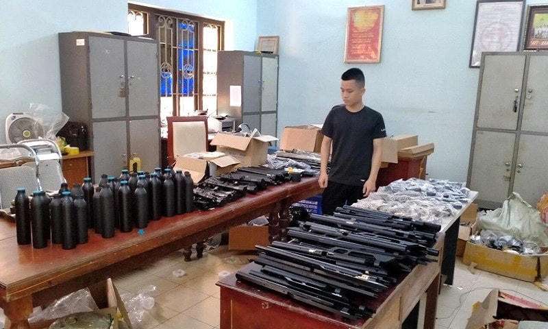 Tang vật vụ án bị Công an thu giữ