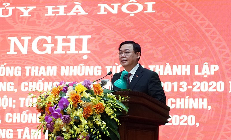 Bí thư Thành ủy Vương Đình Huệ phát biểu chỉ đạo