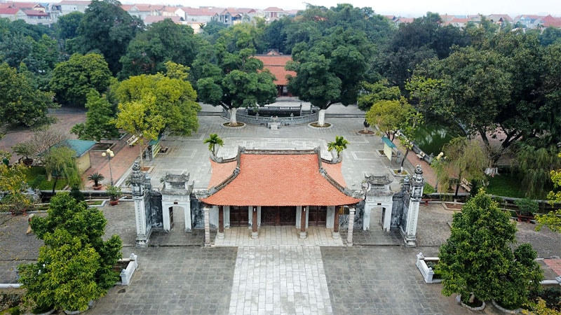 Đền thờ Hai Bà Trưng - di tích Quốc gia đặc biệt, ở huyện Mê Linh, Hà Nội. Ảnh: Công Hùng.