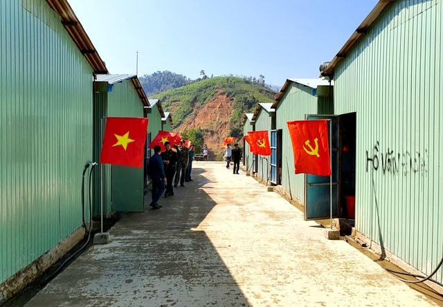 Khu tái định cư Trà Vân A của bà con xã Phước Kim, huyện Phước Sơn.  