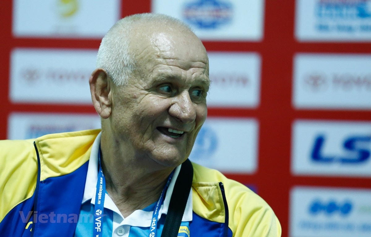 Huấn luyện viên Ljupko Petrovic trở lại dẫn dắt Thanh Hóa ở V-League 2021. (Ảnh: Minh Chiến/Vietnam+).
