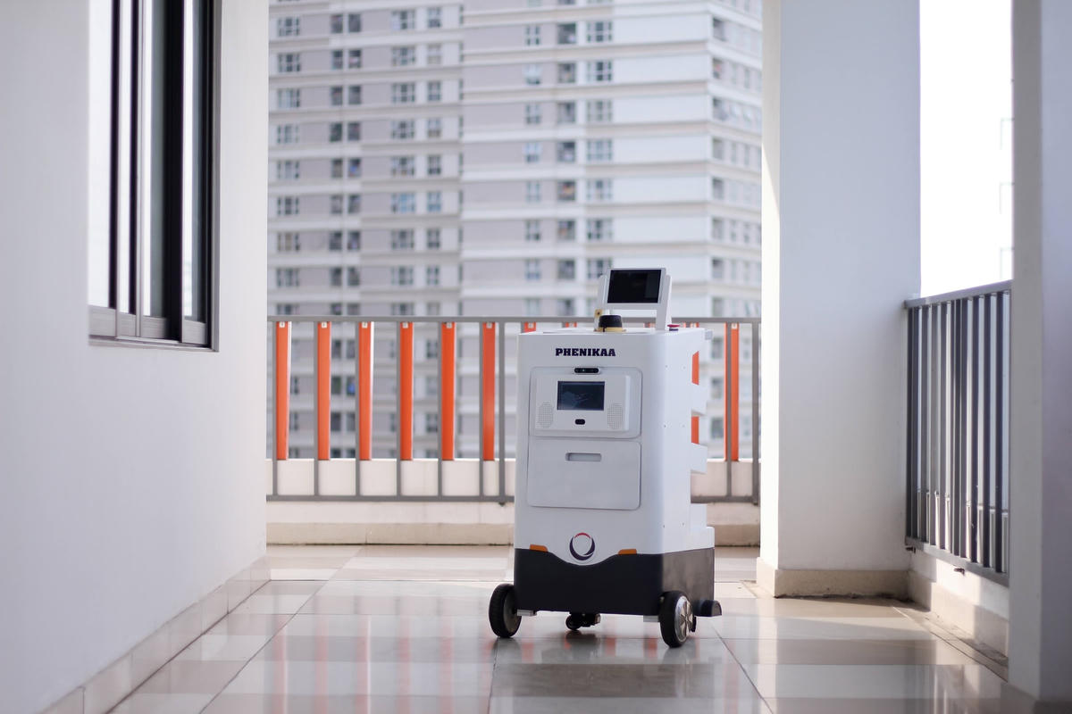 Robot tự hành cho các khu cách ly.