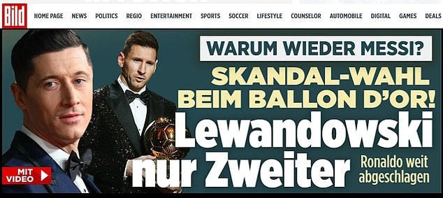 'Trao giải Quả bóng vàng cho Messi là vụ bê bối'