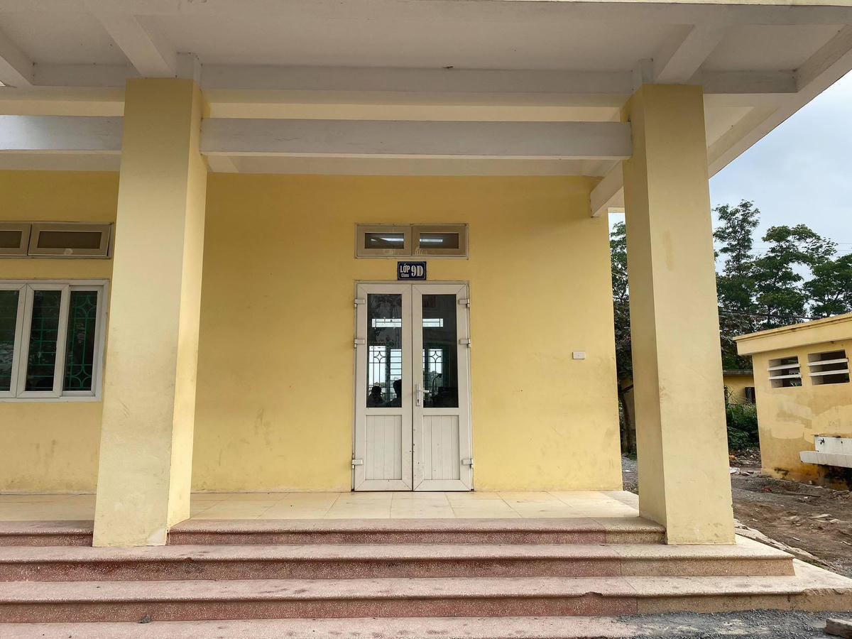 Lớp 9 D,nơi học sinh N.V.V theo học trước khi bị tử vong