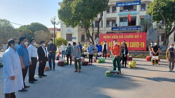 Chiều 30 tháng Chạp, Bệnh viện Dã chiến số 1 Hải Dương công bố 22 bệnh nhân khỏi bệnh. Nguồn: báo Sức khỏe đời sống.