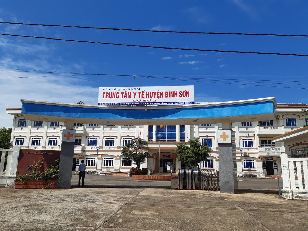 Cơ sở 2, Trung tâm Y tế huyện Bình Sơn nơi cách ly, điều trị SARS-CoV-2.