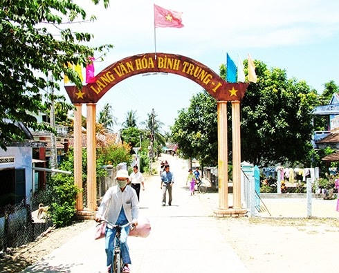 Làng văn hóa Bình Trung 1, xã Vạn Bình, huyện Vạn Ninh.