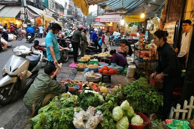 Chợ dân sinh thời điểm chưa có dịch Covid-19