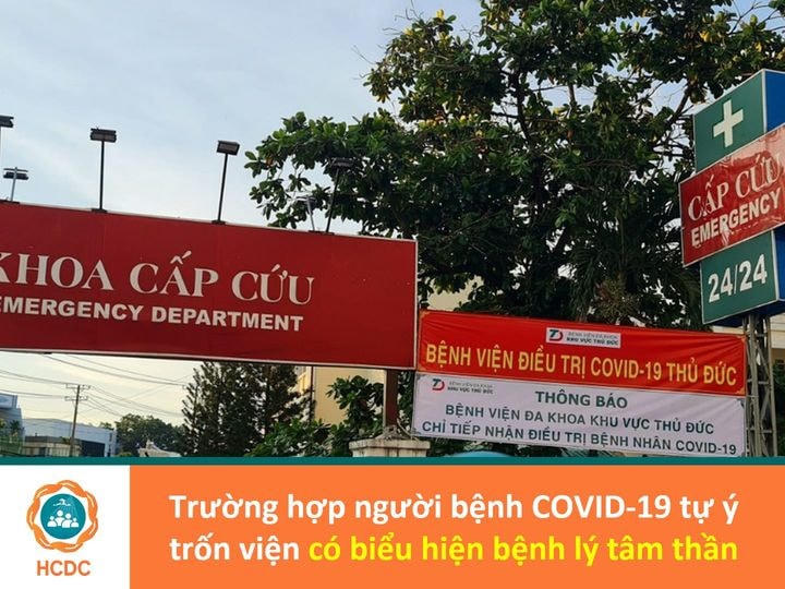 Bệnh viện điều trị Covid-19 Thủ Đức tăng cường an ninh.