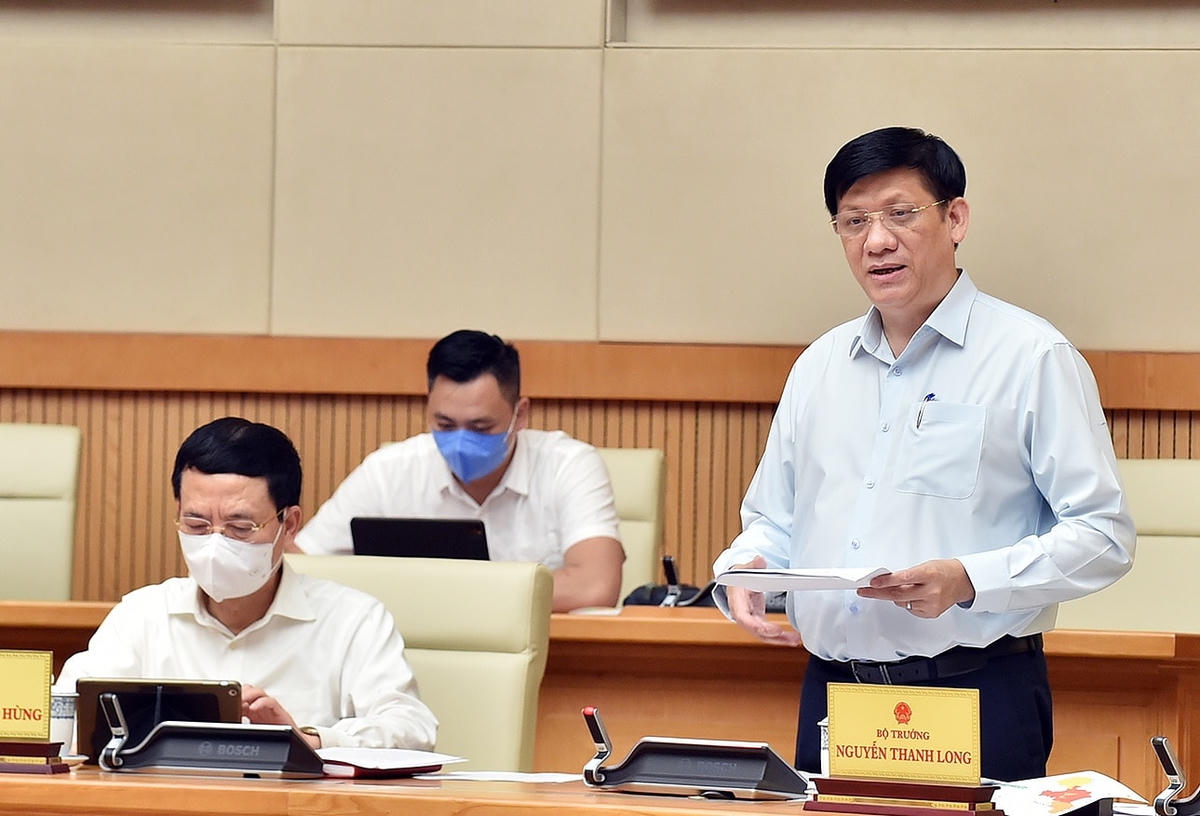 Bộ trưởng Nguyễn Thanh Long: TP HCM thiếu bao nhiêu nhân lực, Bộ sẽ hỗ trợ bấy nhiêu”. Ảnh VGP/Nhật Bắc.  