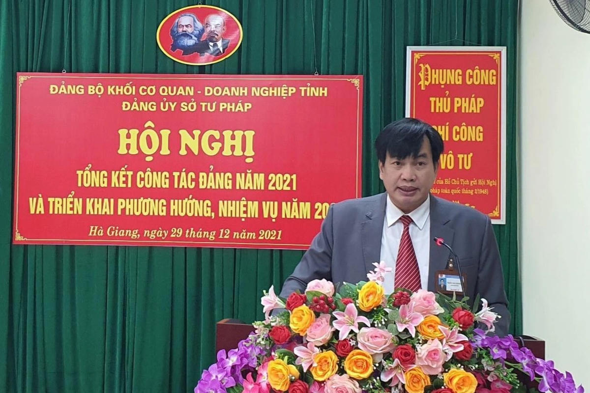 Ông Trần Hải Dương, Phó Giám đốc Sở Tư pháp tỉnh Hà Giang (Ảnh: Sở Tư pháp tỉnh Hà Giang).