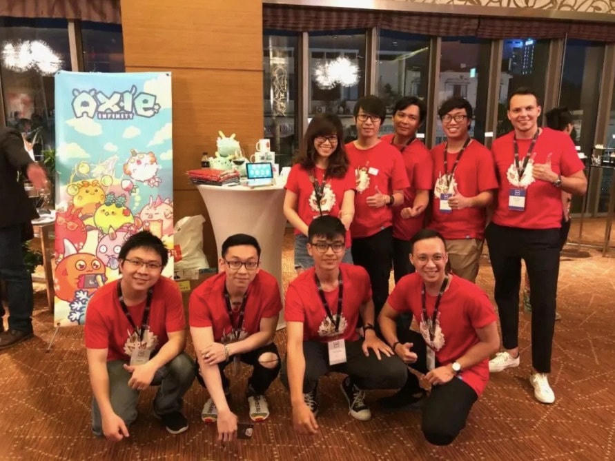 Đội ngũ studio Sky Mavis đứng sau tựa game Axie Infinity. Ảnh: Sky Mavis.