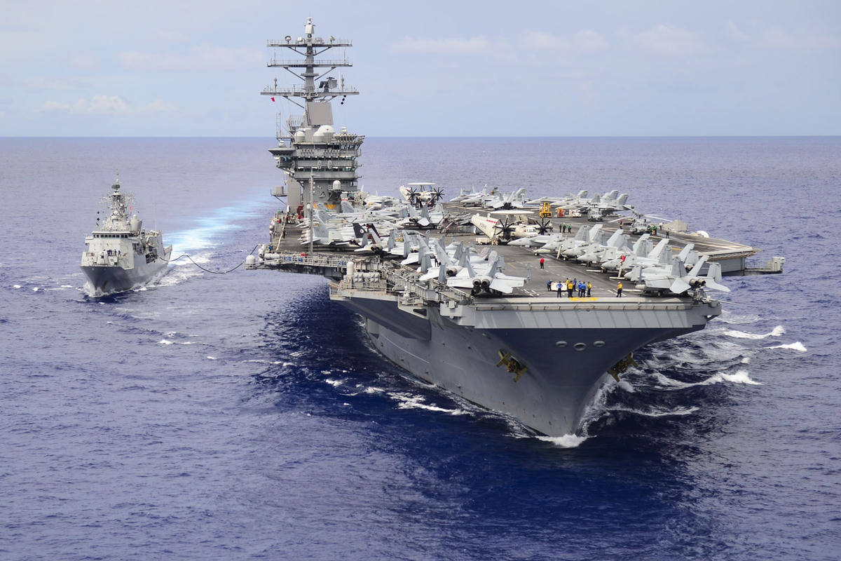 Tàu sân bay USS Nimitz của Hải quân Mỹ ,(Nguồn: AP),