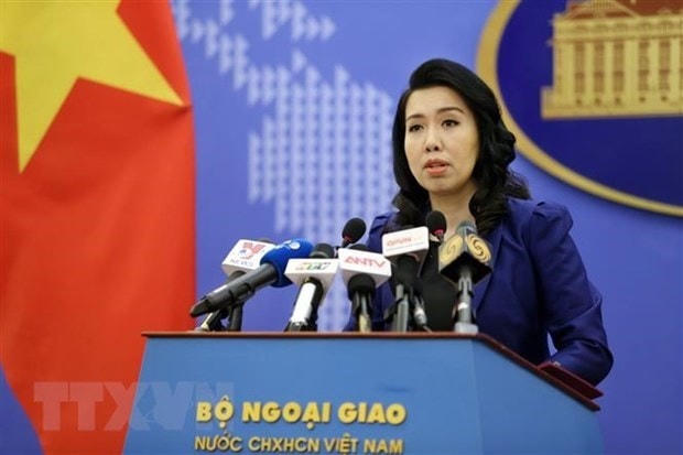 Người phát ngôn Bộ Ngoại giao Lê Thị Thu Hằng. (Ảnh: Dương Giang/TTXVN).