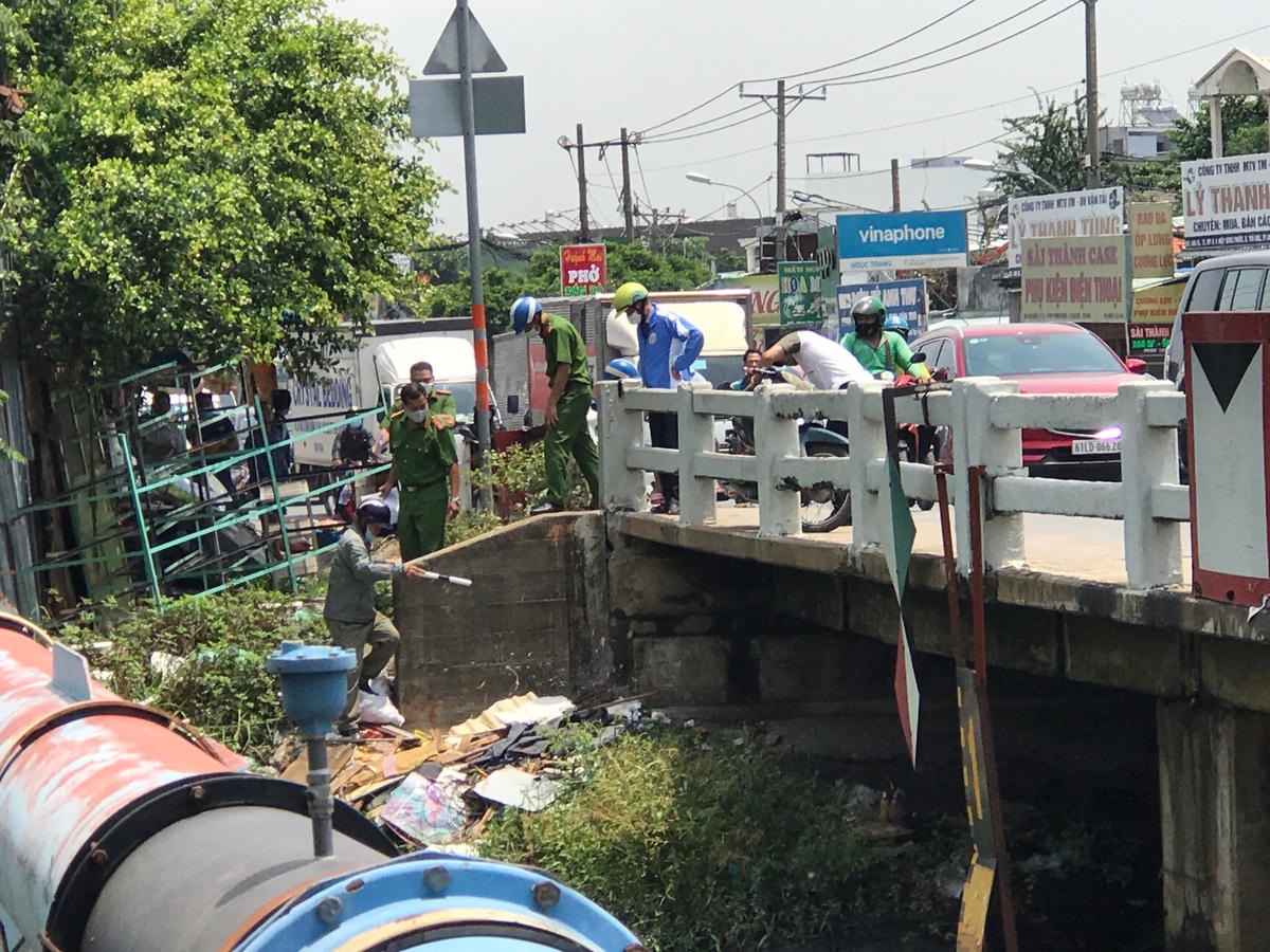 Hiện trường nơi phát hiện anh Phúc tử vong. Ảnh: TL.