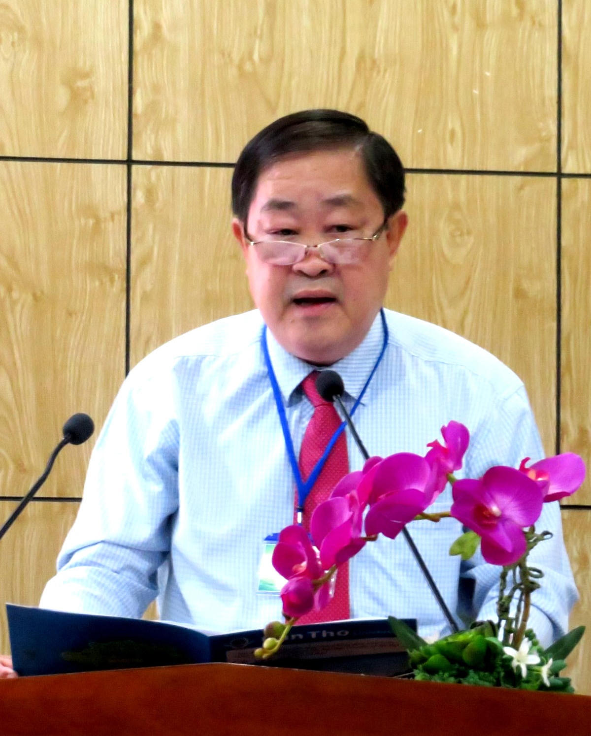 GS.TS Hà Thanh Toàn, Hiệu trưởng trường Đại học Cần Thơ phát biểu.