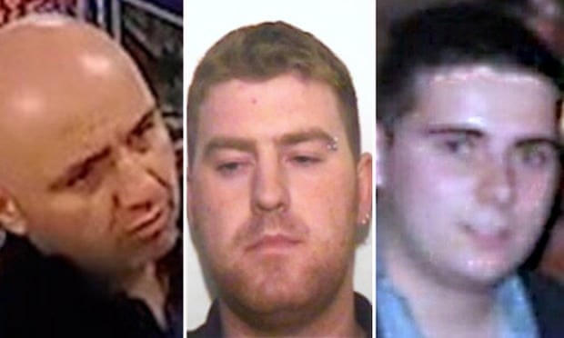 (Từ trái qua phải): Gheorghe Nica, Ronan Hughes và Eamonn Harrison. (Nguồn: PA).