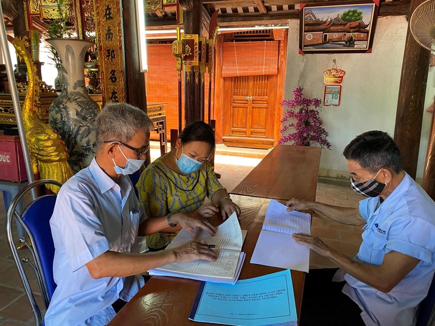 Hội nghị đại biểu nhân dân của Tổ dân phố số 7, phường Trương Định.