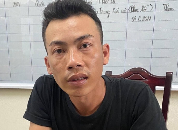 Đối tượng Chảo Ông Lố tại cơ quan chức năng.