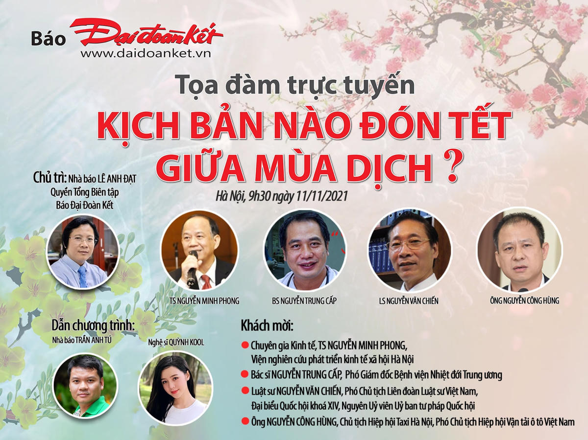 Tọa đàm trực tuyến: 'Kịch bản' nào đón Tết giữa mùa dịch?