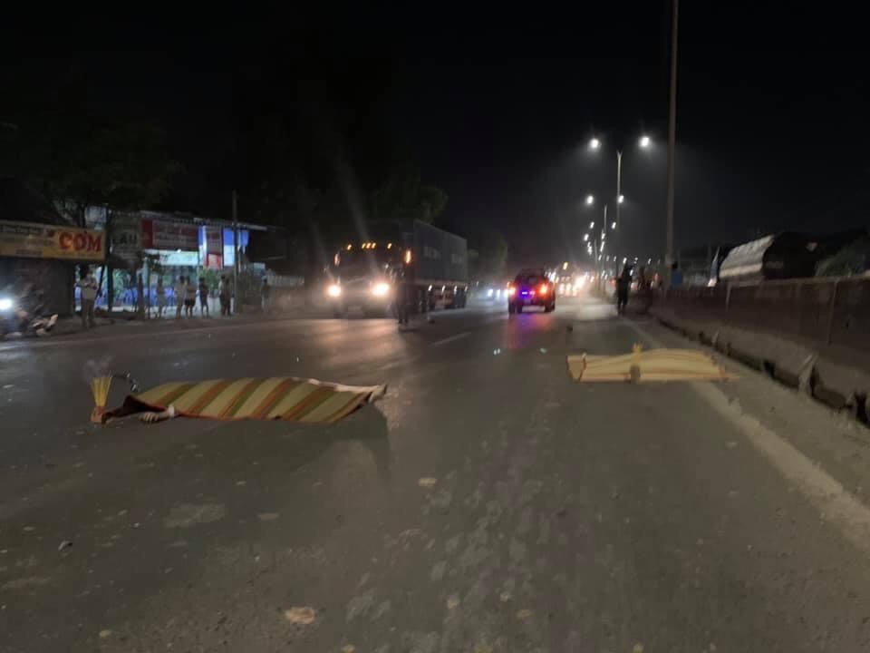 Hiện trường vụ tai nạn. Ảnh: Trung Lĩnh.