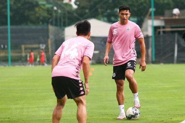 Đoàn Văn Hậu gặp đa chấn thương nên bỏ lỡ nhiều trận đấu tới đây cùng Hà Nội FC. (Ảnh: Hiển Nguyễn/Vietnam+).