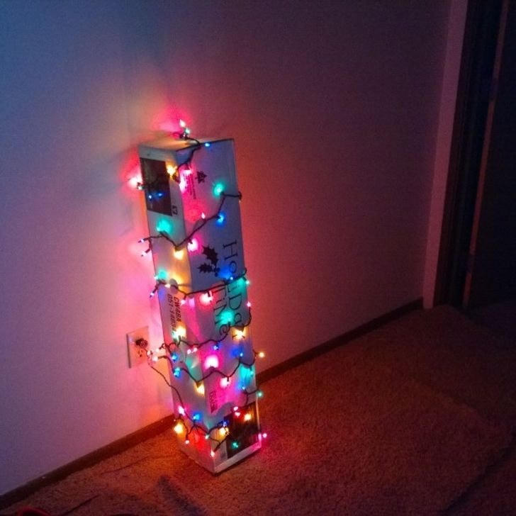 Đã trang trí xong cây thông Noel!