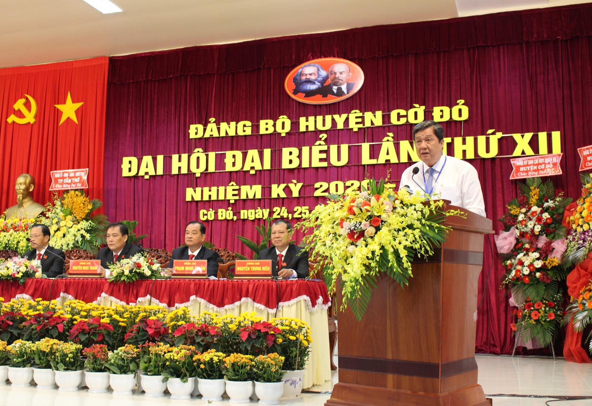 Ông Phạm Văn Hiểu phát biểu chỉ đạo tại Đại hội.