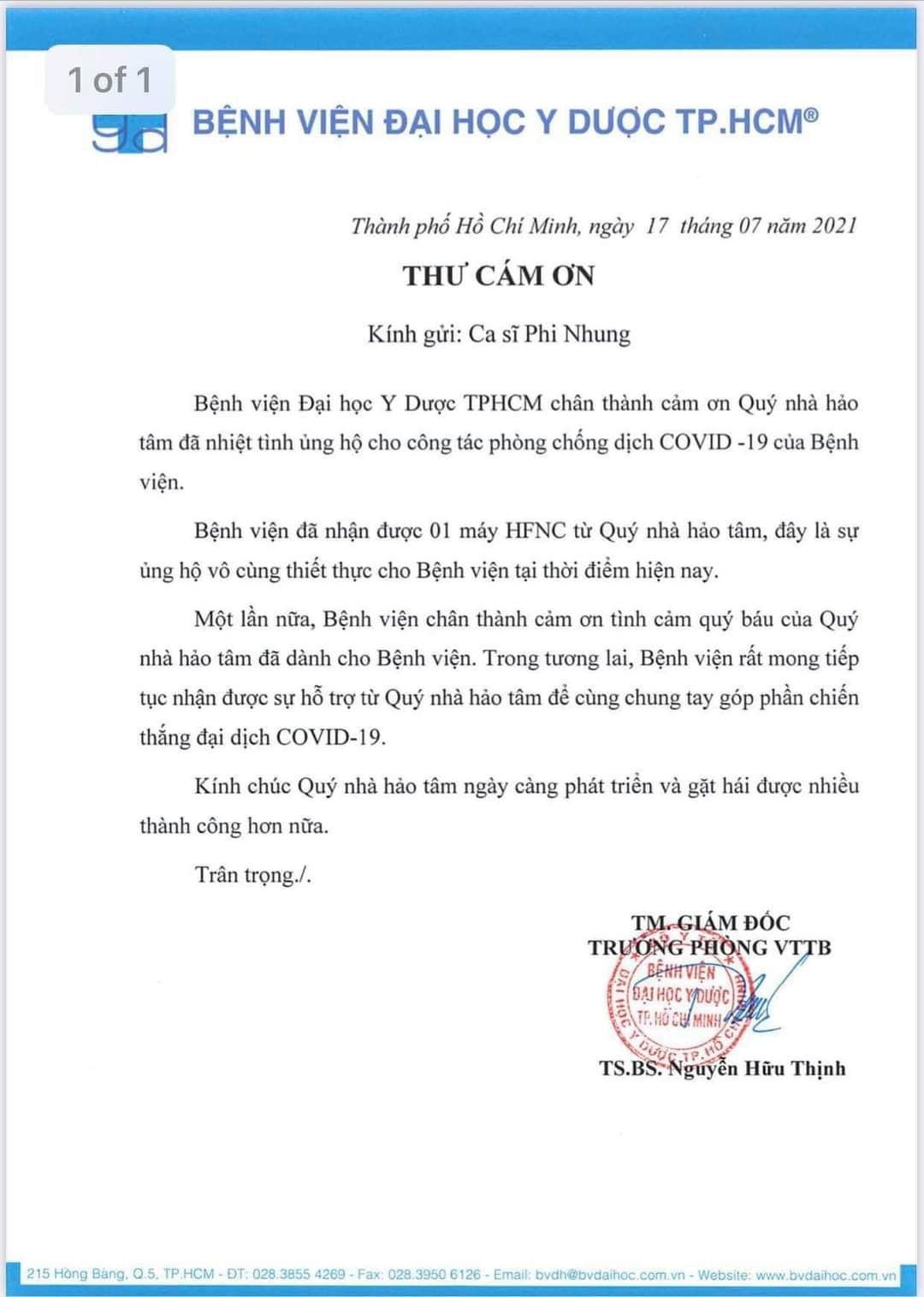 Một trong những hoạt động thiện nguyện của ca sĩ Phi Nhung trong thời gian dịch Covid-19. Ảnh: FB Nguyễn Đắc Văn.