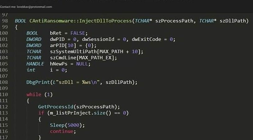 Mã nguồn của Bkav bị rao bán trên mạng.